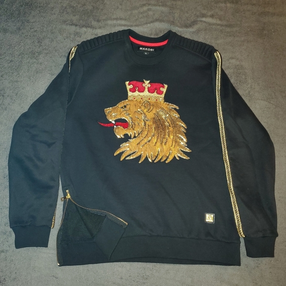Makobi Lion Crown Fleece Sweater - Picture 1 of 4